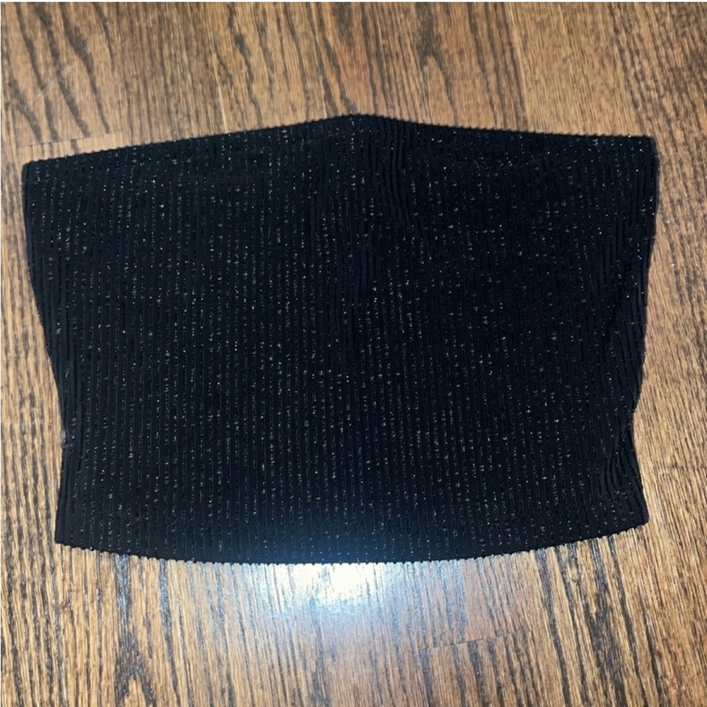 Forever 21 Black Ribbed Tube Top